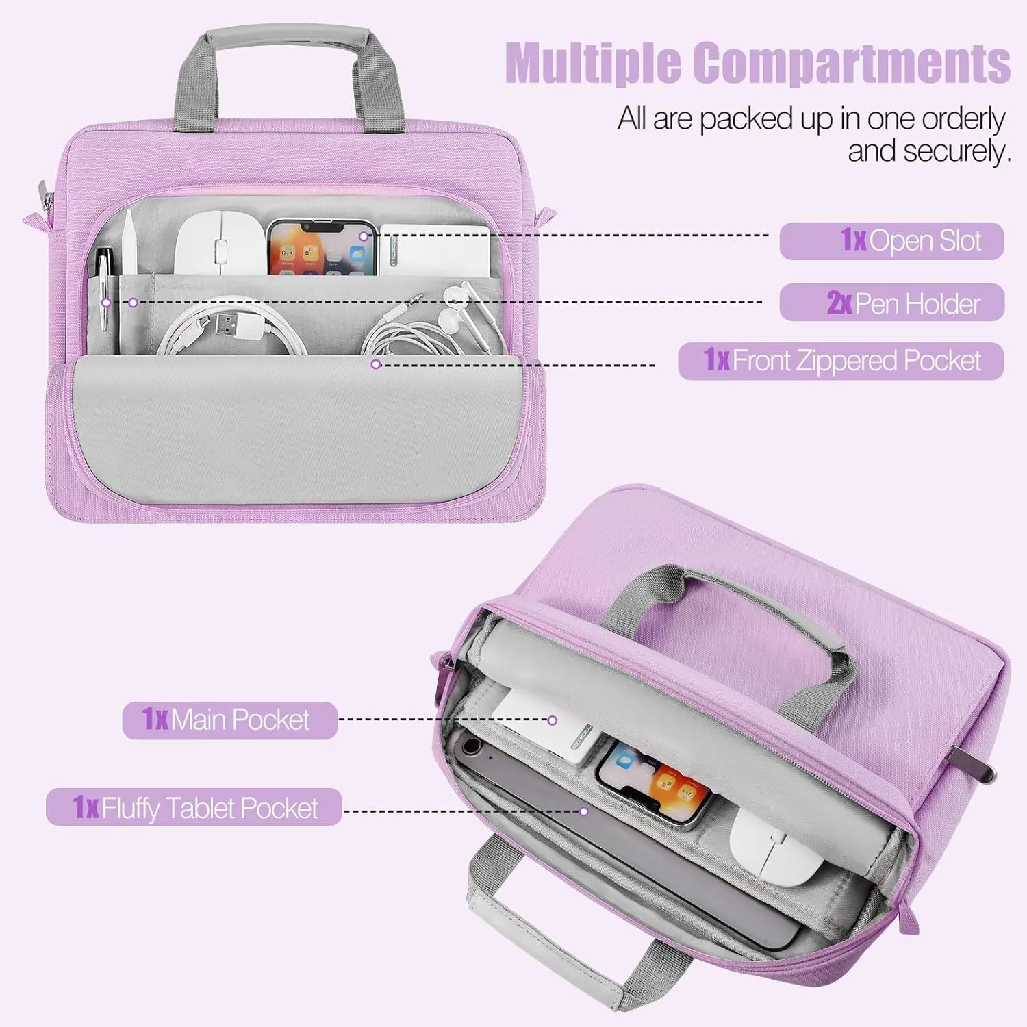 MoKo Tablet Sleeve Case, Protective Handle Shoulder Bag