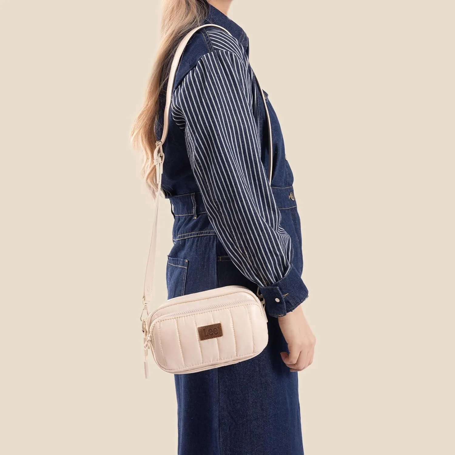 Montana West x Lee Puffer Crossbody Bags for Women Small Quilted Lightweight Water-resistant Purse with Adjustable Strap