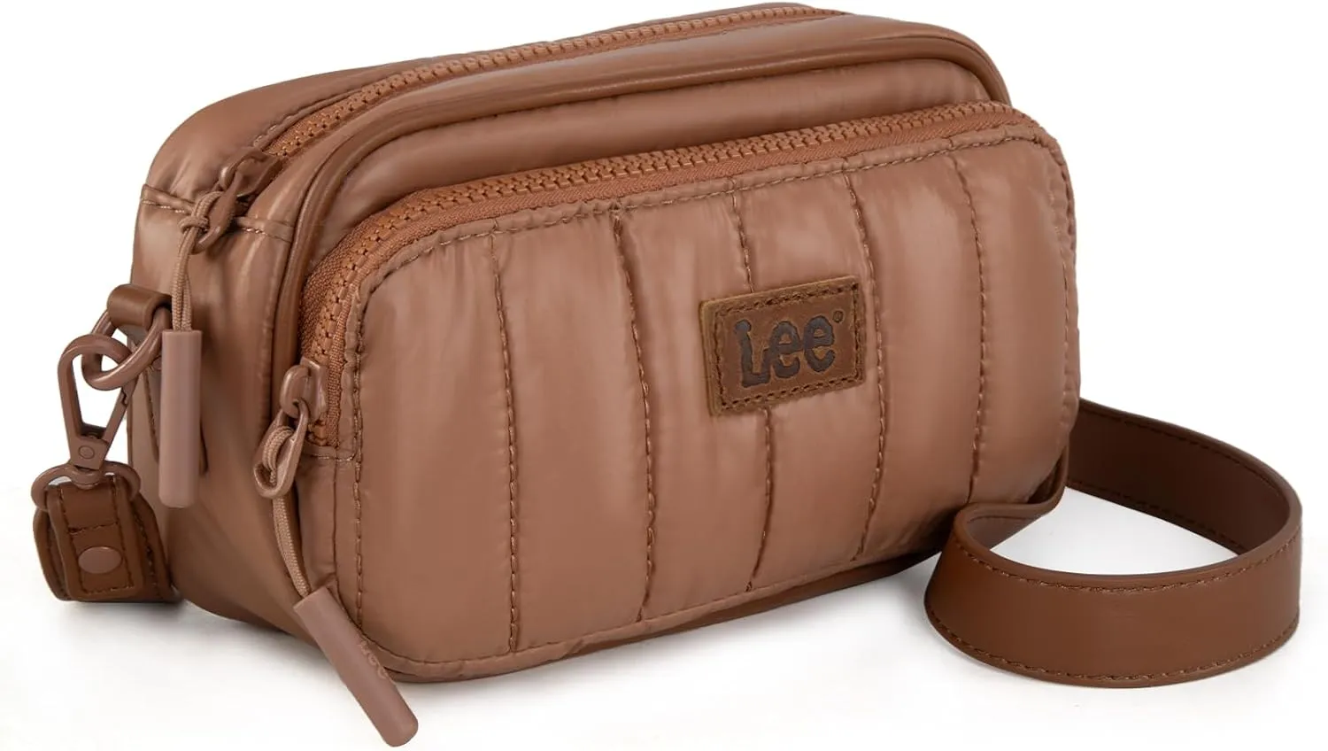 Montana West x Lee Puffer Crossbody Bags for Women Small Quilted Lightweight Water-resistant Purse with Adjustable Strap