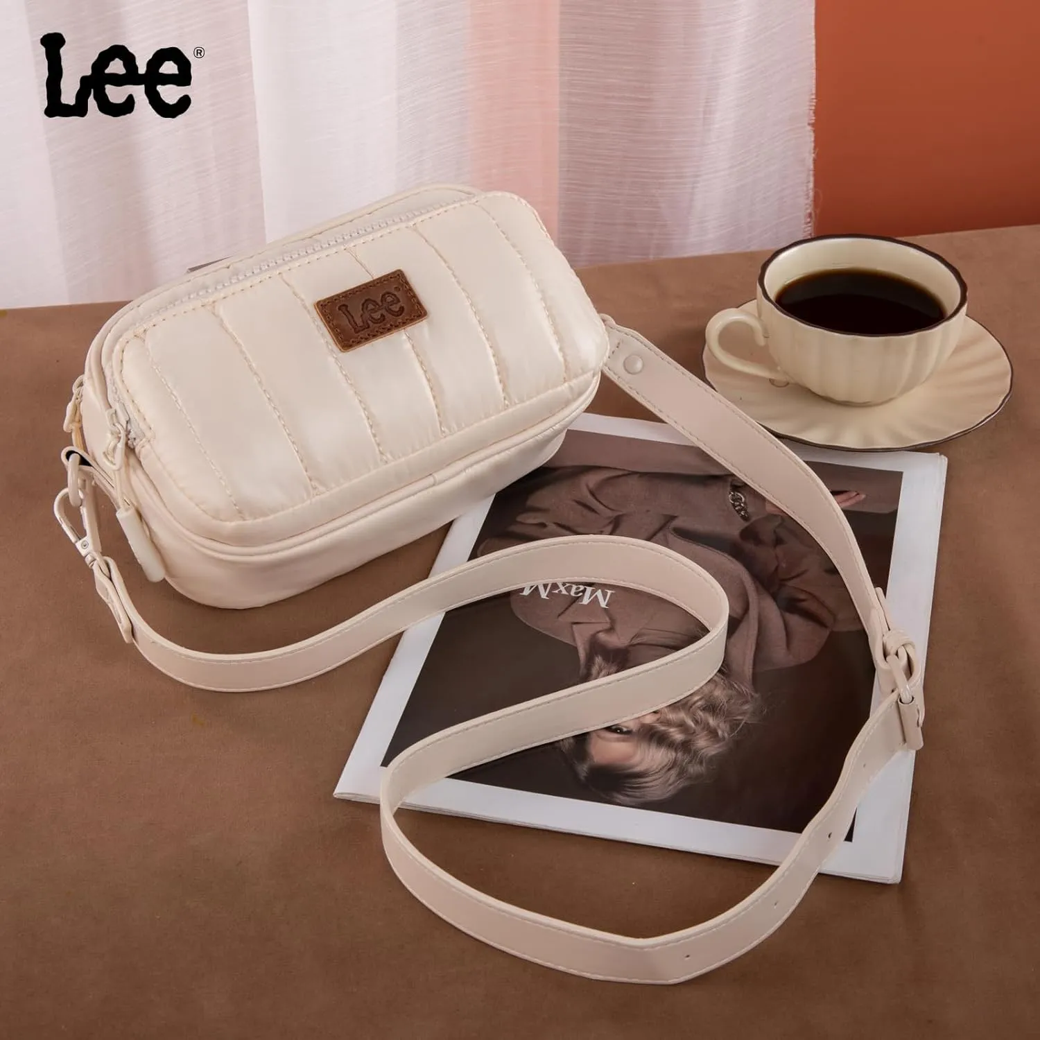 Montana West x Lee Puffer Crossbody Bags for Women Small Quilted Lightweight Water-resistant Purse with Adjustable Strap