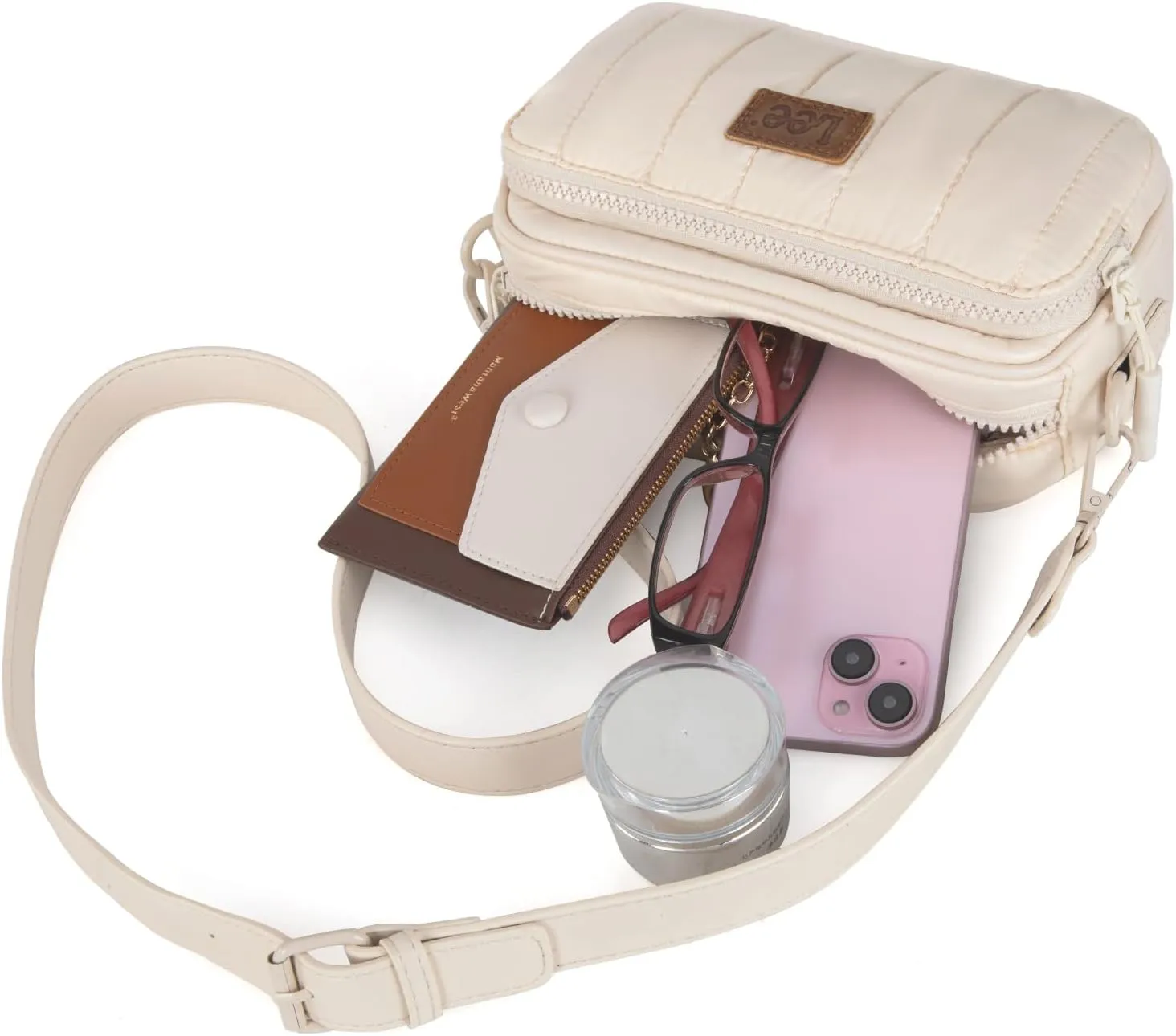 Montana West x Lee Puffer Crossbody Bags for Women Small Quilted Lightweight Water-resistant Purse with Adjustable Strap