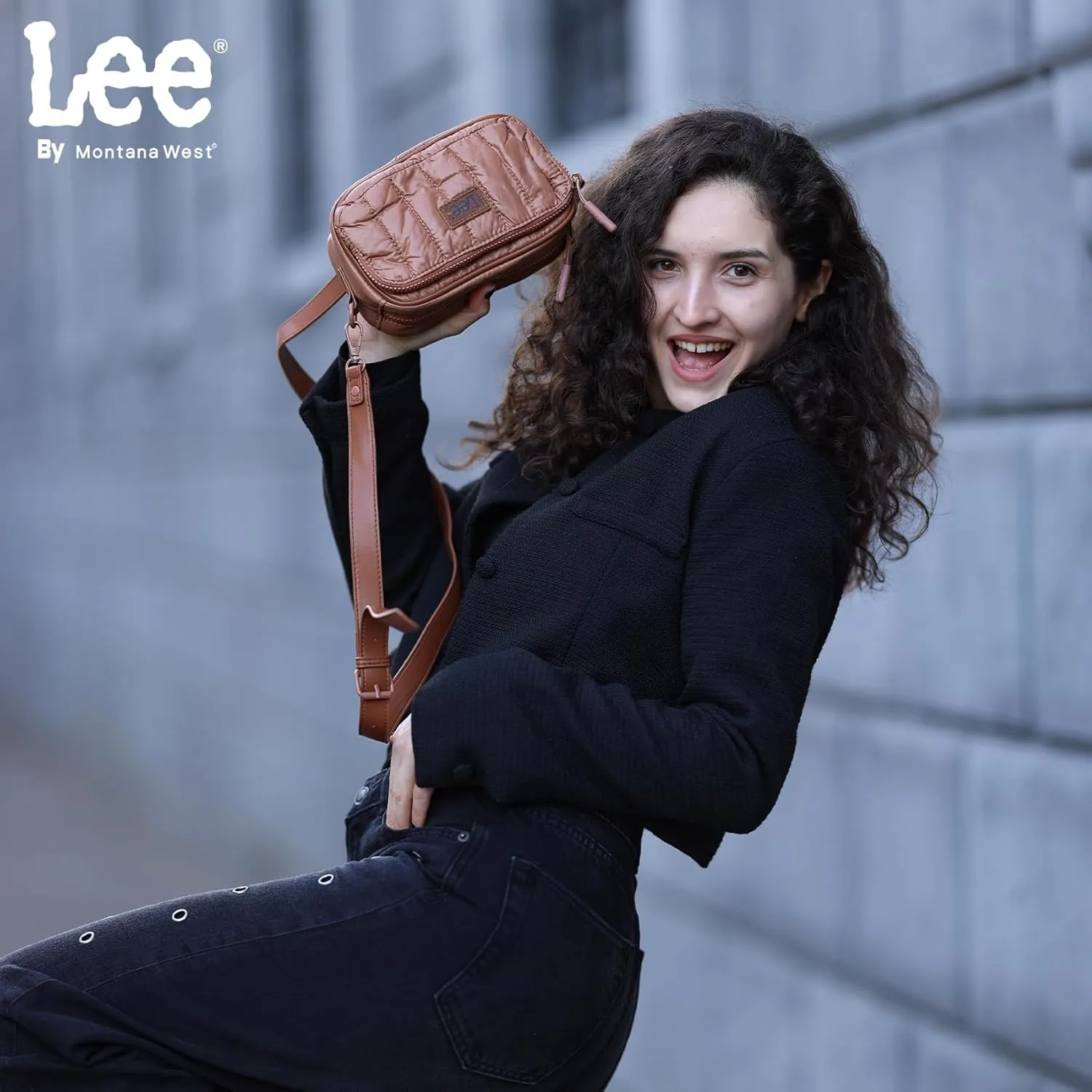 Montana West x Lee Puffer Crossbody Bags for Women Small Quilted Lightweight Water-resistant Purse with Adjustable Strap