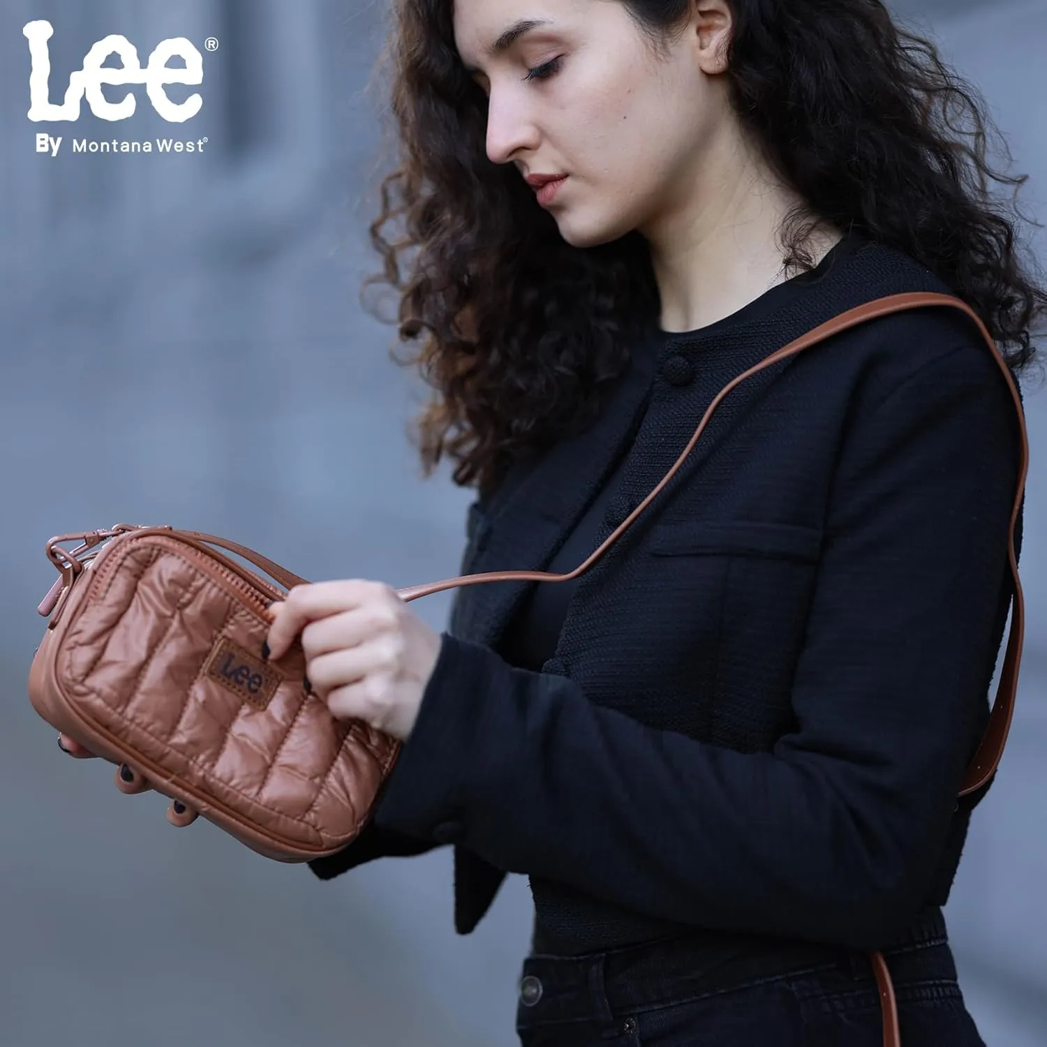 Montana West x Lee Puffer Crossbody Bags for Women Small Quilted Lightweight Water-resistant Purse with Adjustable Strap
