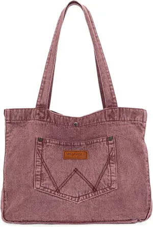 Montana West x Wrangler Tote Bag for Women Large Denim Purses for Work Travel