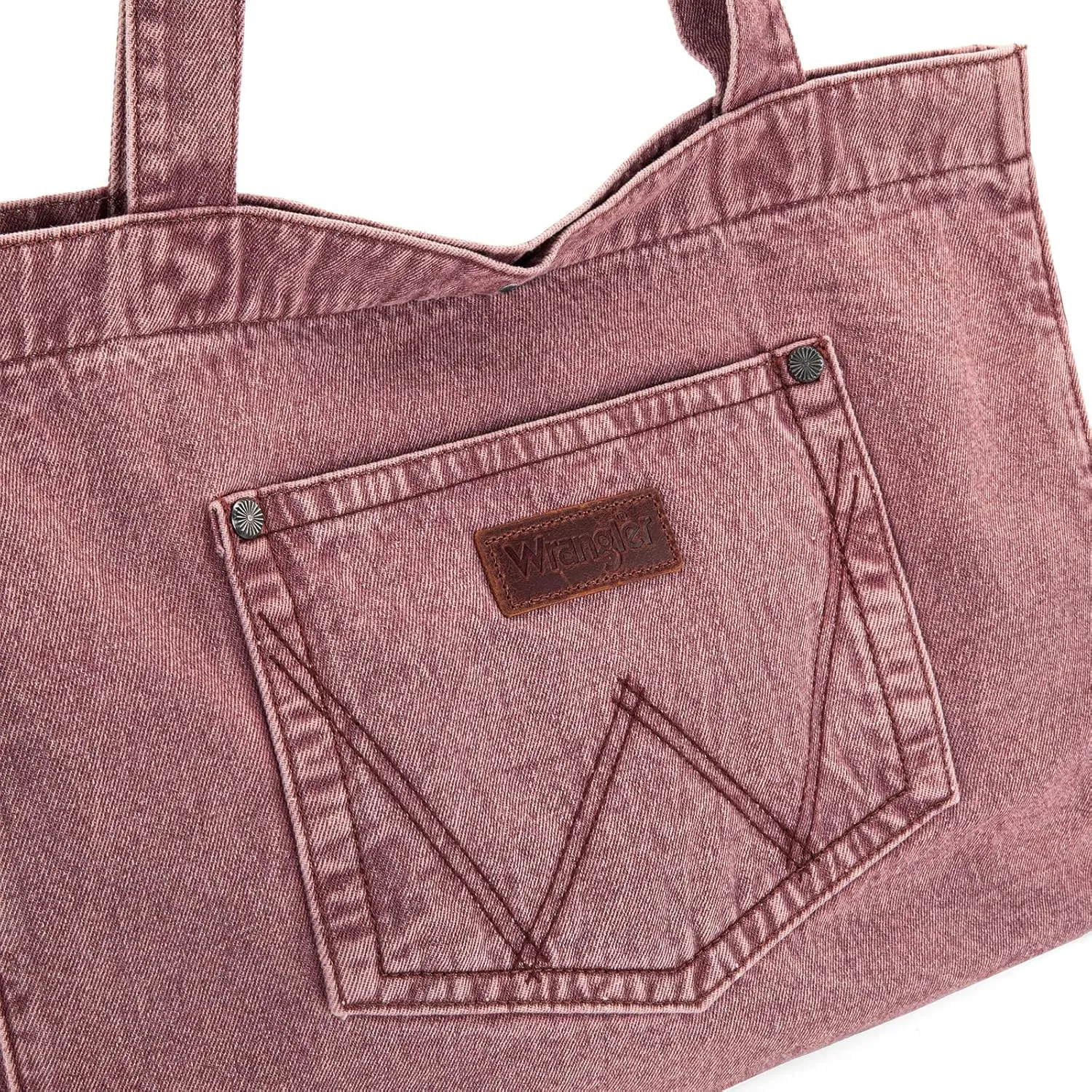 Montana West x Wrangler Tote Bag for Women Large Denim Purses for Work Travel