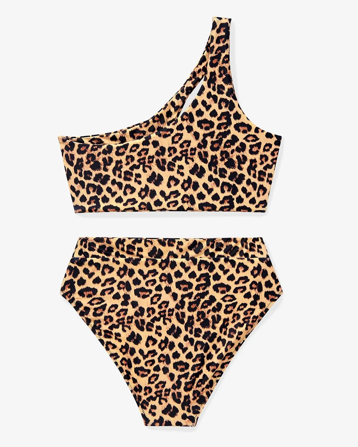 MOOSLOVER Women Cutout One Shoulder High Waisted Bikini High Cut Two Piece Swimsuits