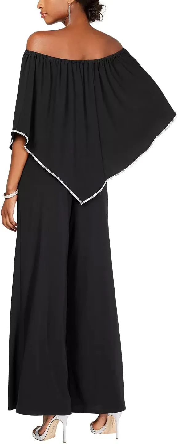 MSK Womens Juniors Jeweled Jumpsuit