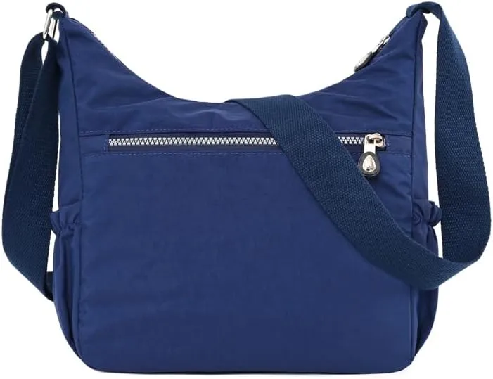 Mulit-Pockets Nylon Crossbody Bag for Women Waterproof Shoulder Bag Travel Purses and Handbag