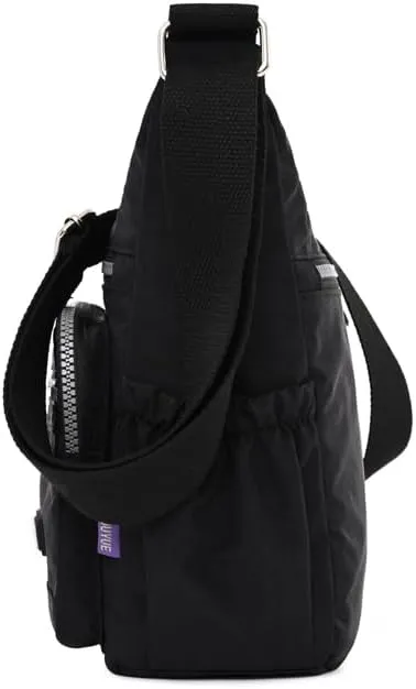 Mulit-Pockets Nylon Crossbody Bag for Women Waterproof Shoulder Bag Travel Purses and Handbag