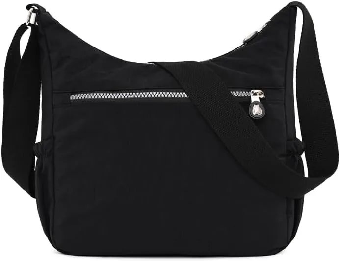 Mulit-Pockets Nylon Crossbody Bag for Women Waterproof Shoulder Bag Travel Purses and Handbag