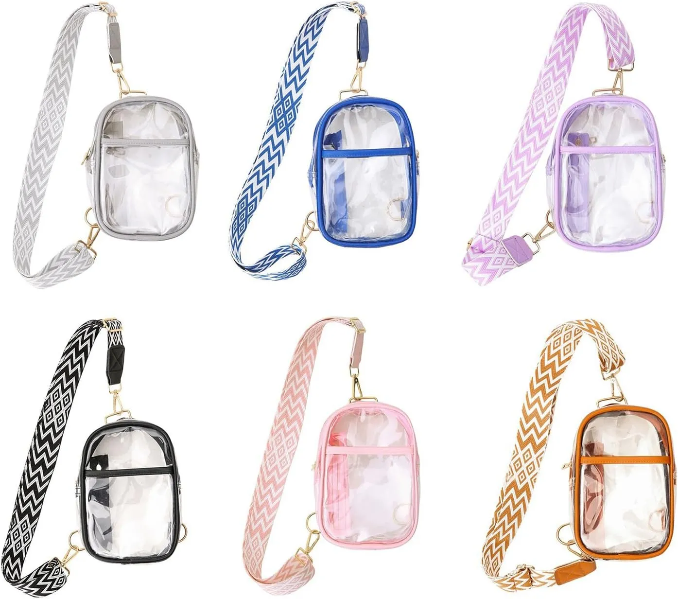 Multifunctional Bag For Woman And Man Small Crossbody Bag Clear Bag Stadium Approve Chest Bag Backpacks Purses