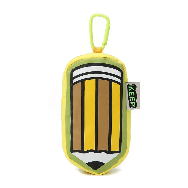 Multifunctional Striped Pen Bag – Trendy Color Block Storage Pouch