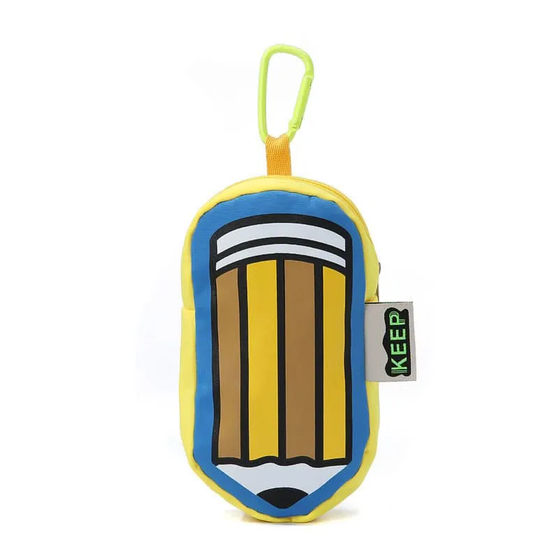 Multifunctional Striped Pen Bag – Trendy Color Block Storage Pouch