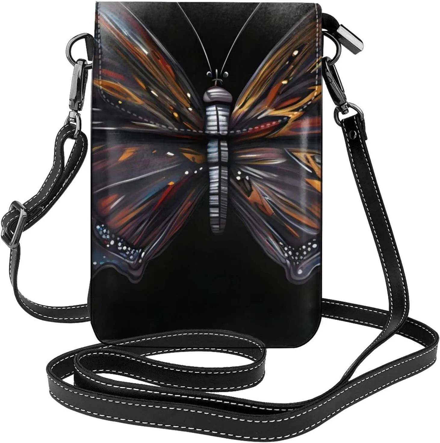 Mystery Butterfly Women's crossbody bag, crossbody phone bag, tassel wallet with shoulder strap, best gift for women.