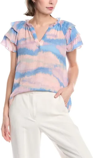 Nanette Nanette Lepore Womens Blouse, M, Purple