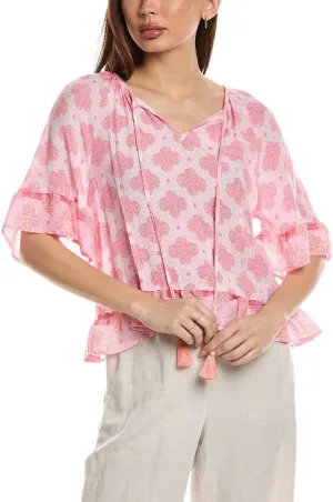 Nanette Nanette Lepore Womens Blouse, S, Pink