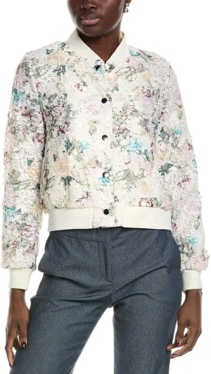 Nanette Nanette Lepore Womens Jacket, L, White