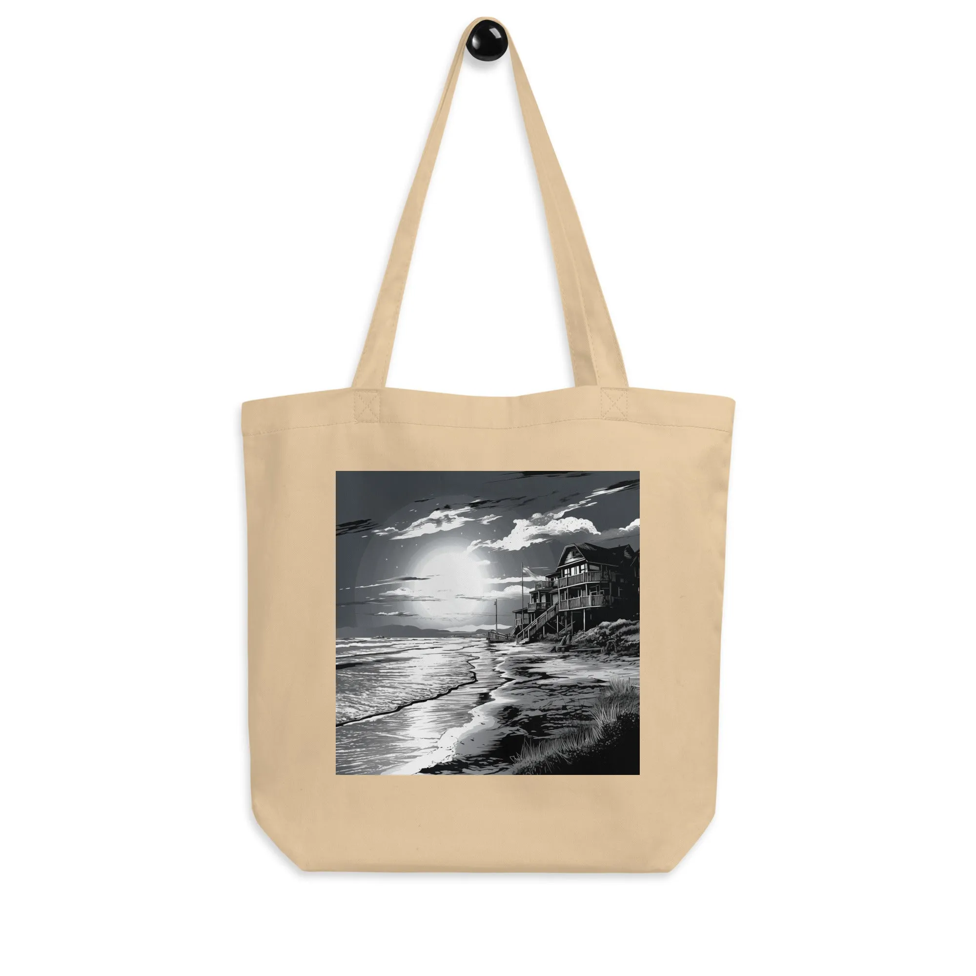Natural Fiber Tote Bag Coastal Dream