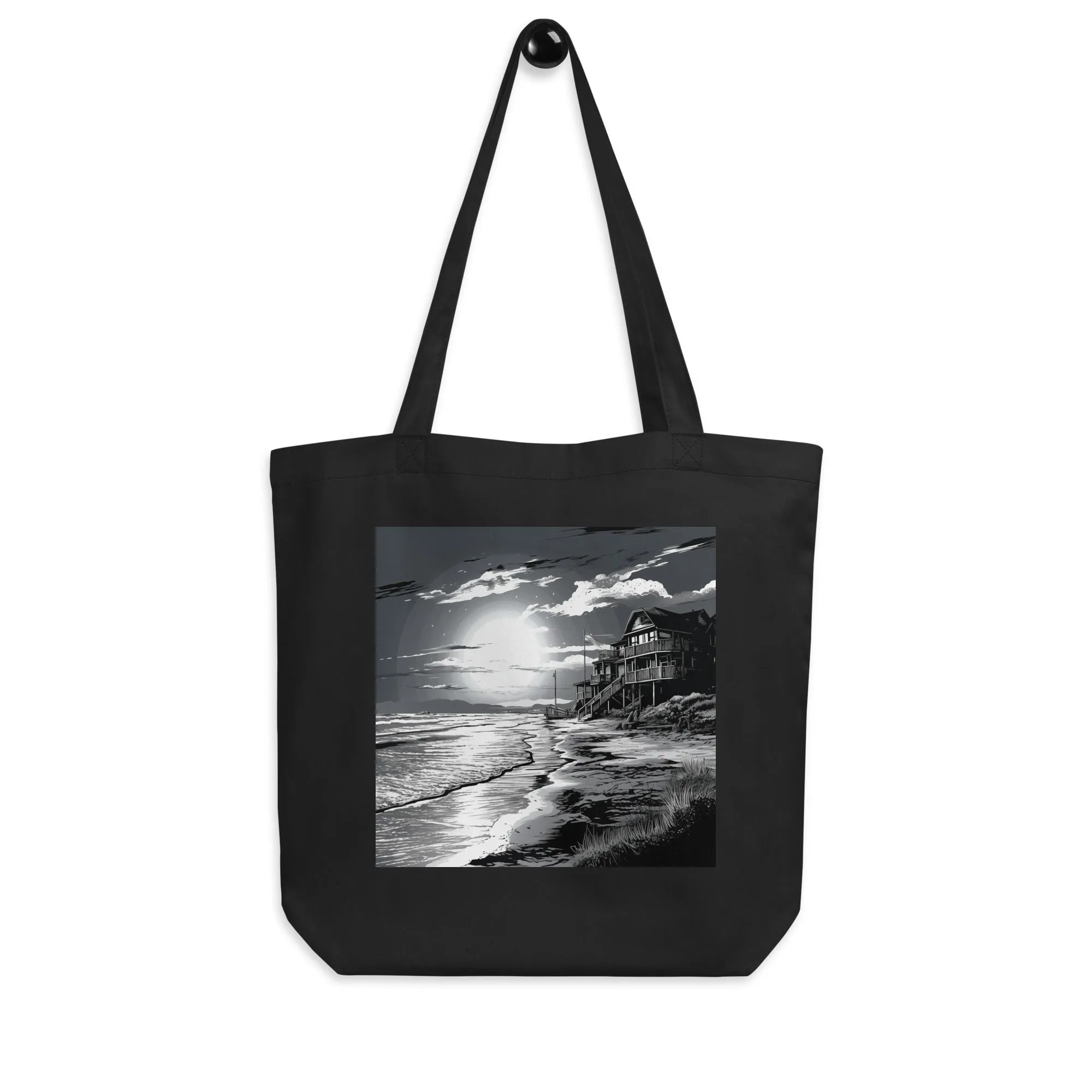 Natural Fiber Tote Bag Coastal Dream