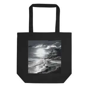 Natural Fiber Tote Bag Coastal Dream