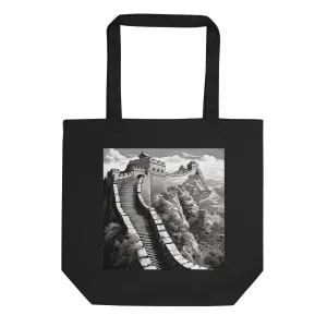 Natural Fiber Tote Bag Great Wall of China