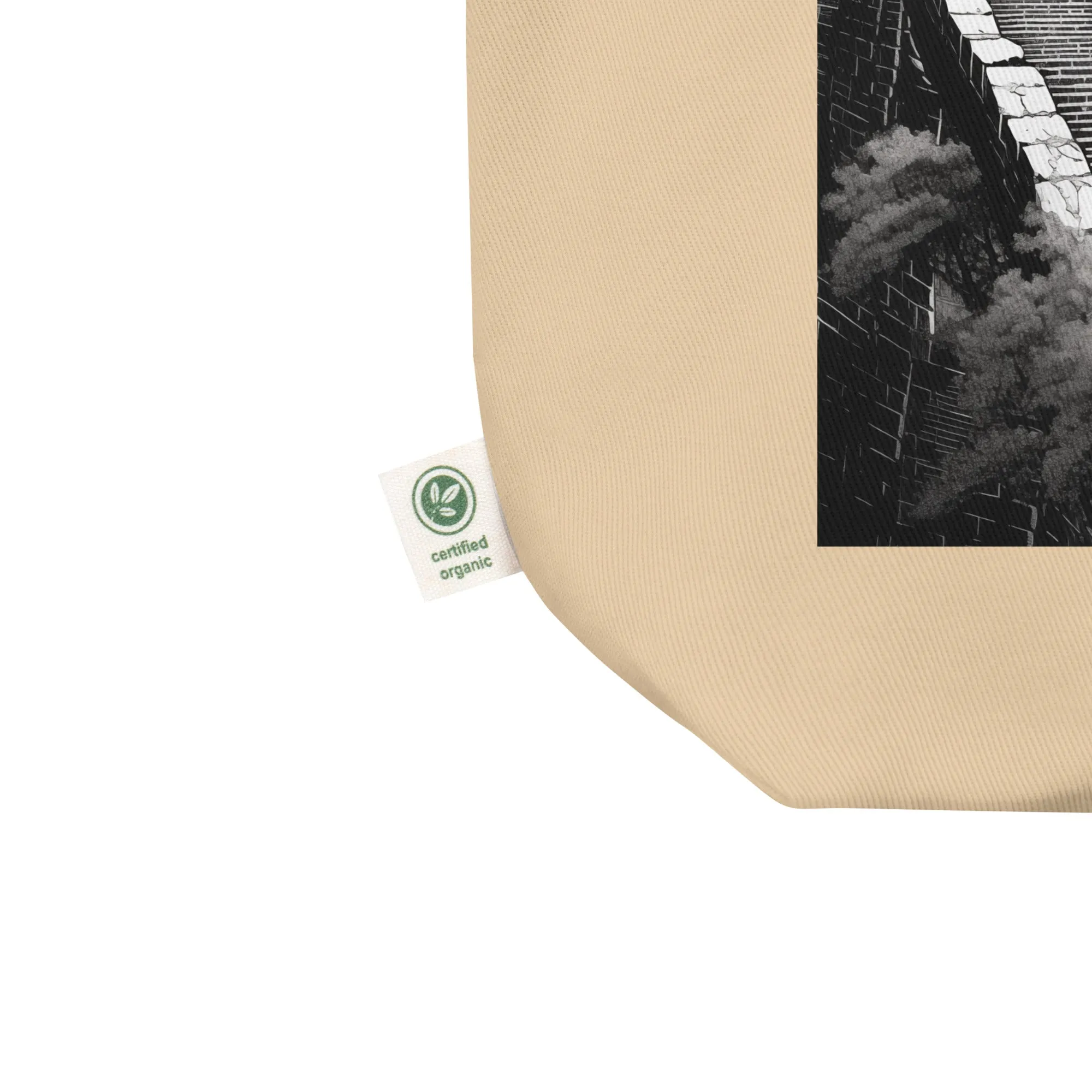 Natural Fiber Tote Bag Great Wall of China