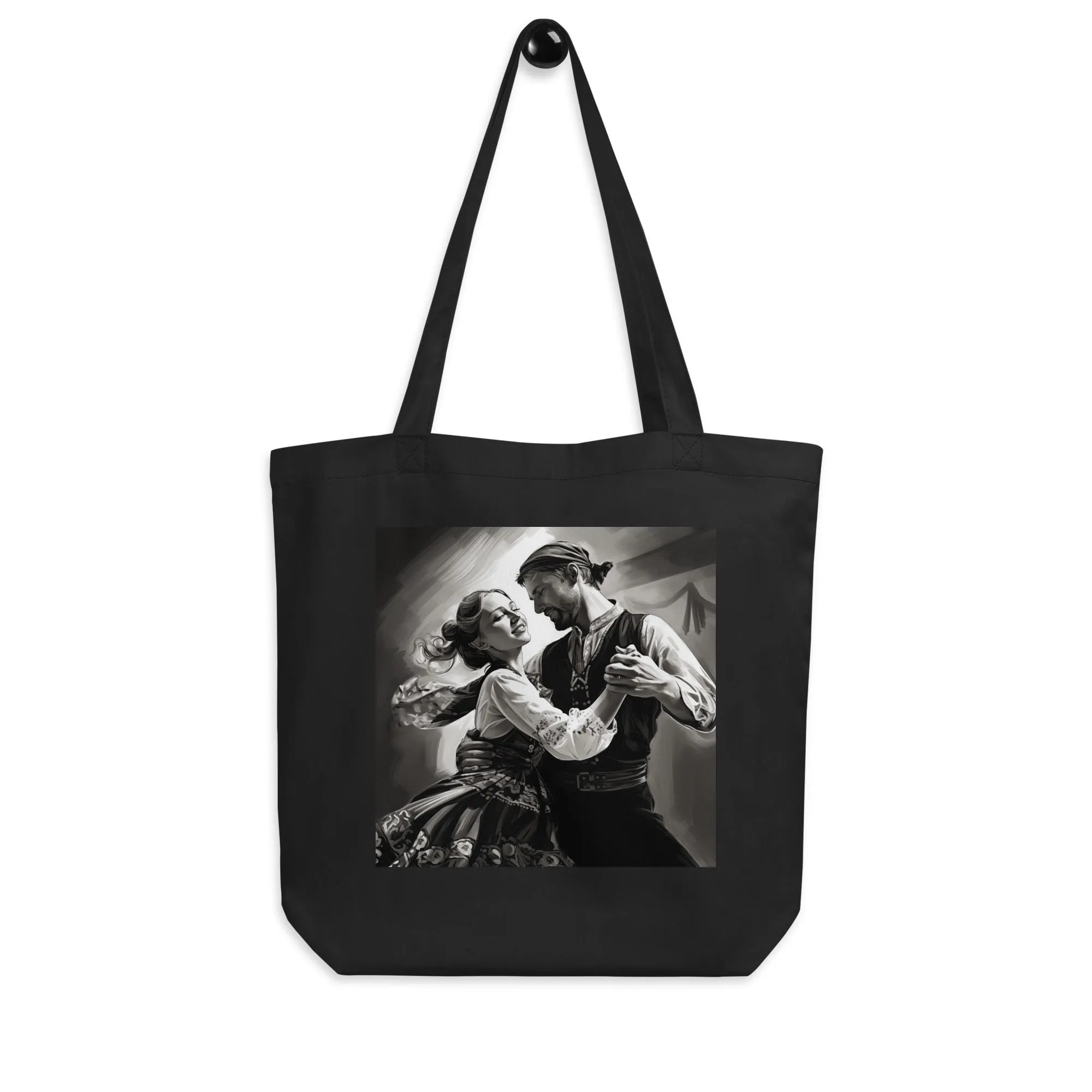 Natural Fiber Tote Bag Hungarian Folk Dance