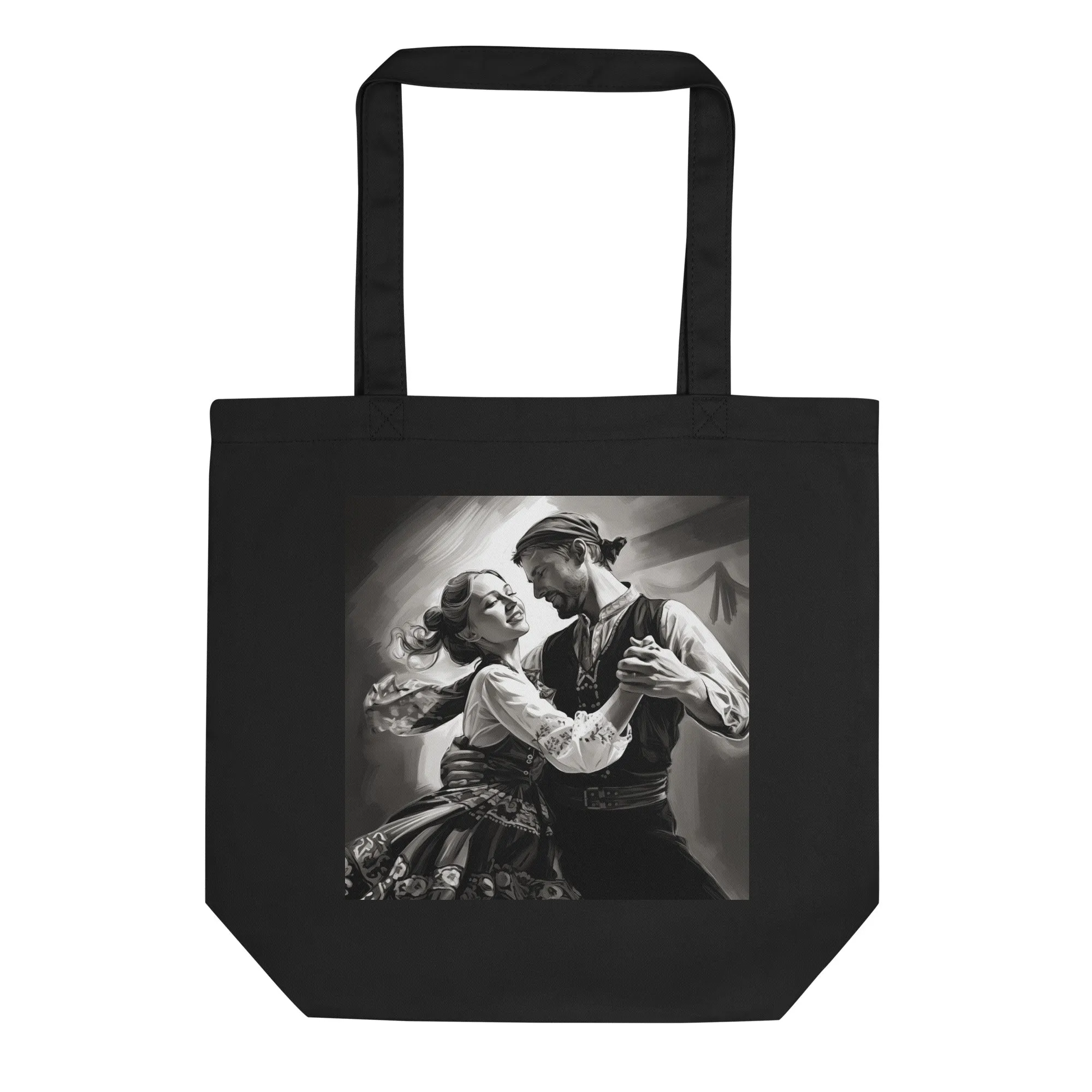 Natural Fiber Tote Bag Hungarian Folk Dance
