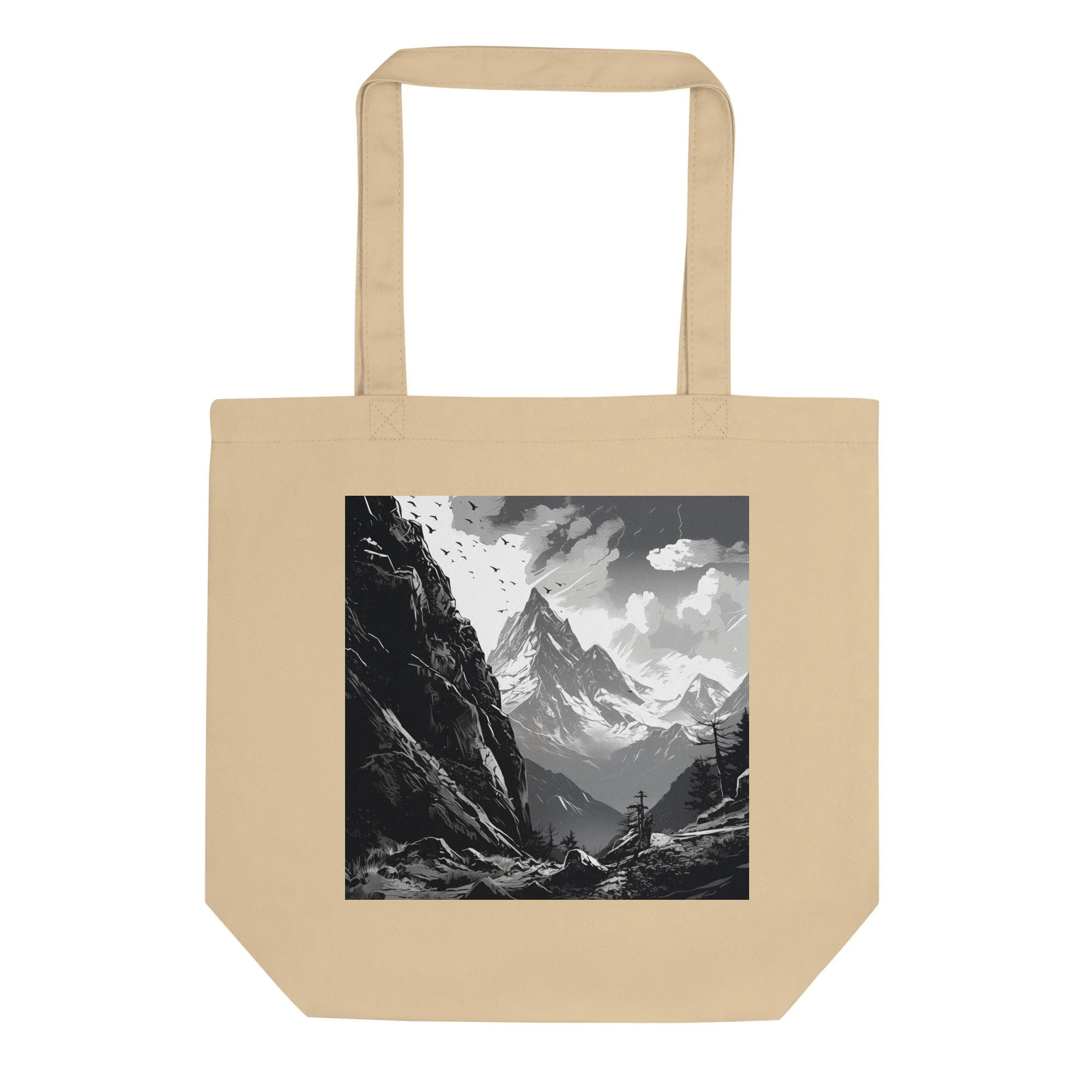 Natural Fiber Tote Bag Mountain Majesty