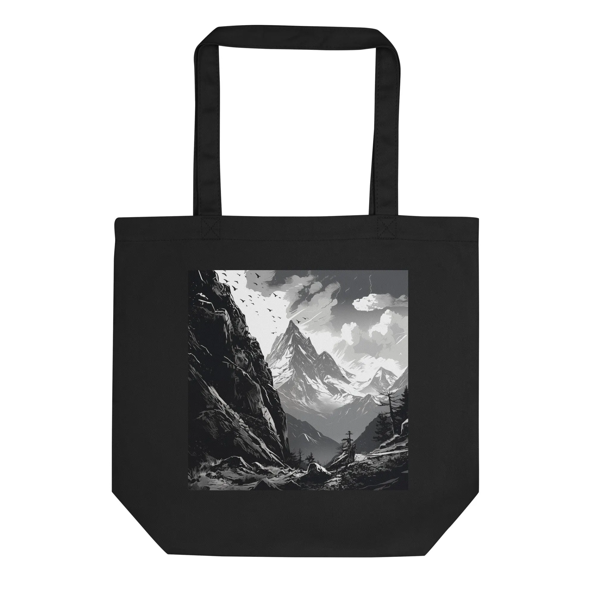 Natural Fiber Tote Bag Mountain Majesty