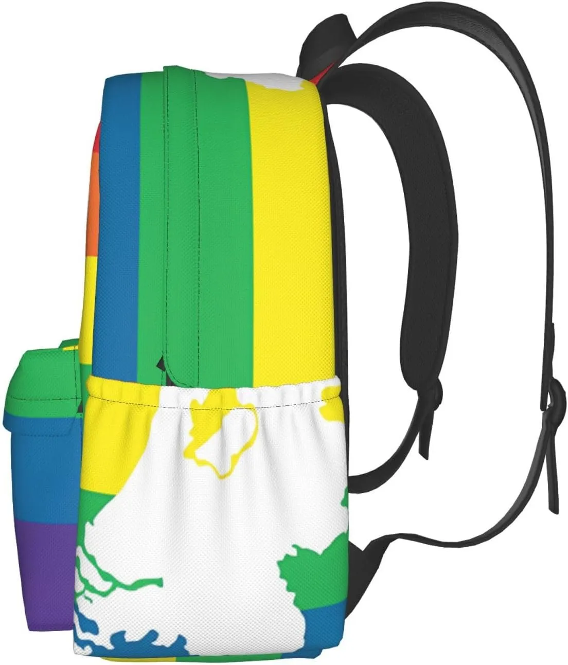 Netherlands Holland LGBT Pride Flag Large Travel Backpack Casual Backpacks Laptop Daypack Working Rucksack Lightweight Back Pack Sports Bag with Adjustable Shoulder Strap