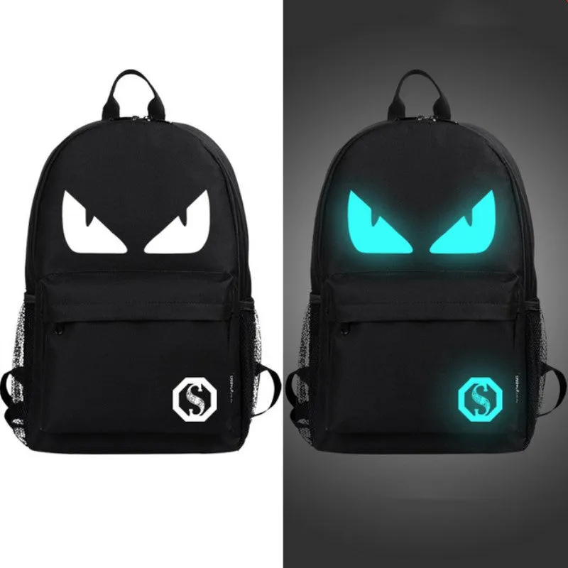 Night Glow Backpack with USB Connection Port