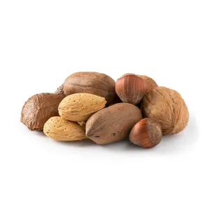NUTS U.S. – Mixed Nuts In Shell (Almonds, Walnuts, Hazelnuts, Pecans, Brazil Nuts) | No Added Colors and No Artificial Flavors | Fresh Buttery Taste and Raw |Packed In Resealable Bags!!! (6 LBS)