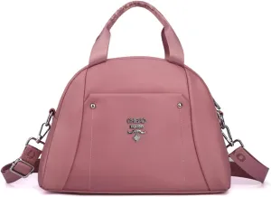 Nylon Crossbody Bag for Women Waterproof Shoulder Bag Lightweight Purse with Pockets Ladies Travel Handbag (Red)