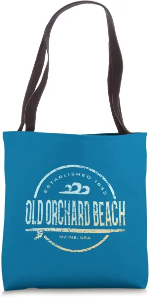 Old Orchard Beach - Retro Old Orchard Beach Maine Surf Tote Bag