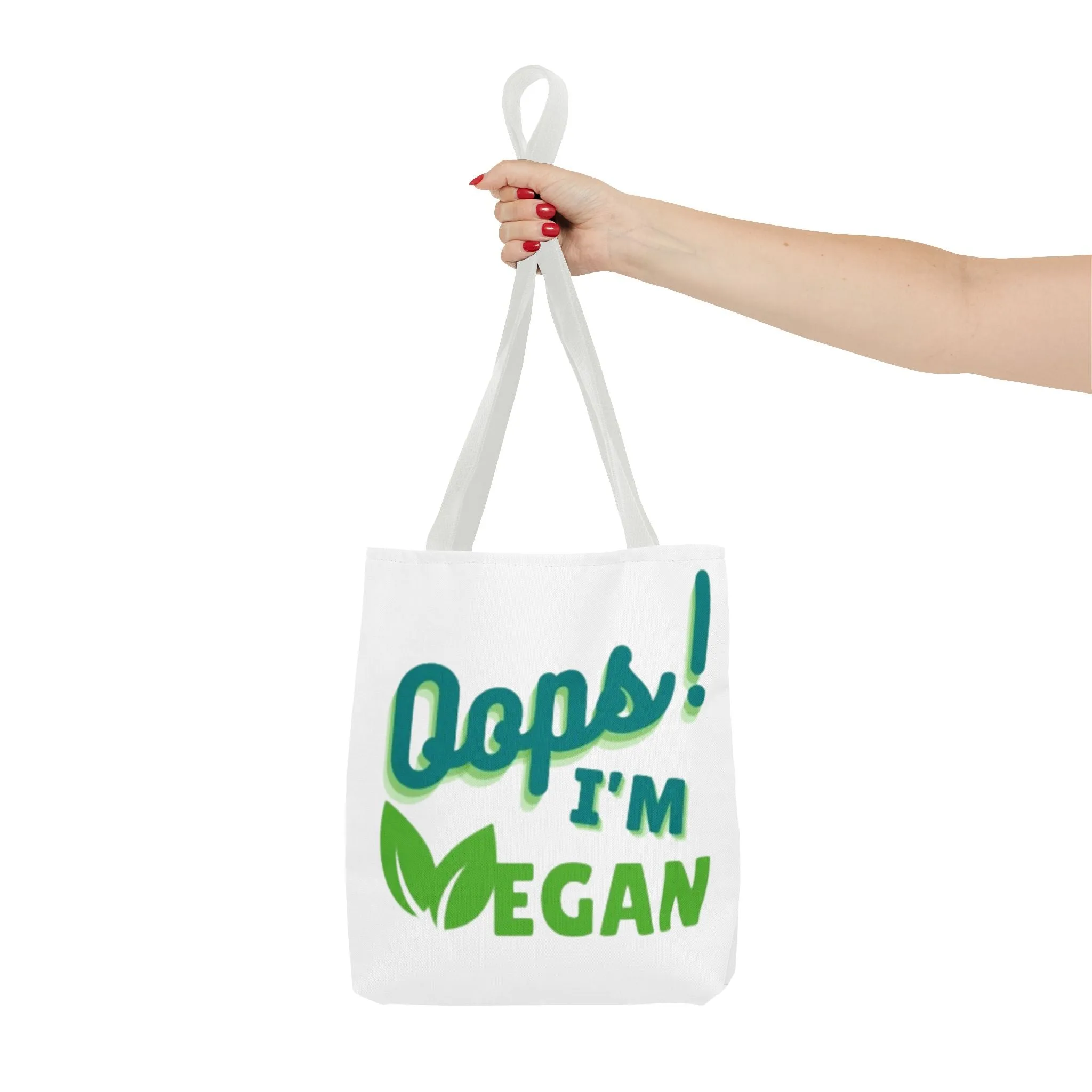 Oops! I'm Vegan Tote Bag (AOP)