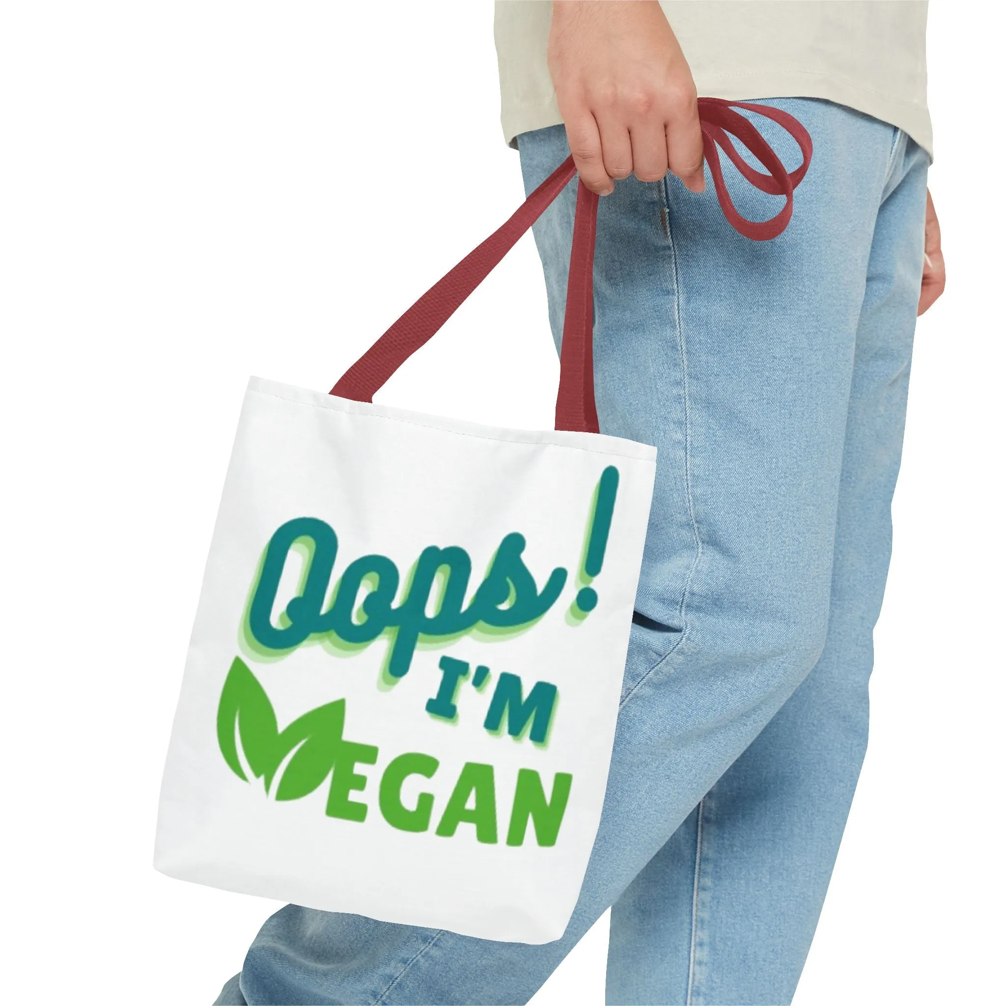 Oops! I'm Vegan Tote Bag (AOP)