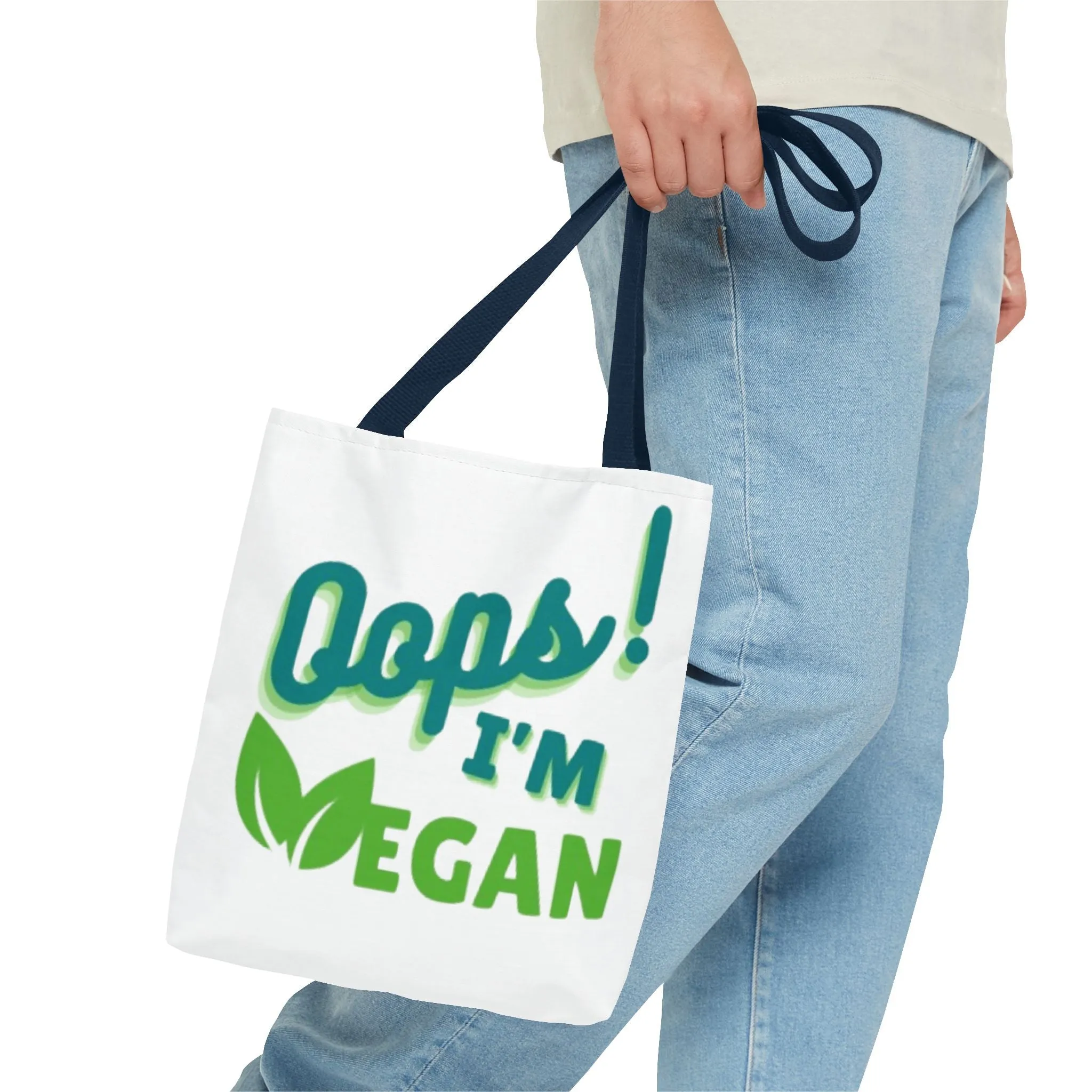 Oops! I'm Vegan Tote Bag (AOP)