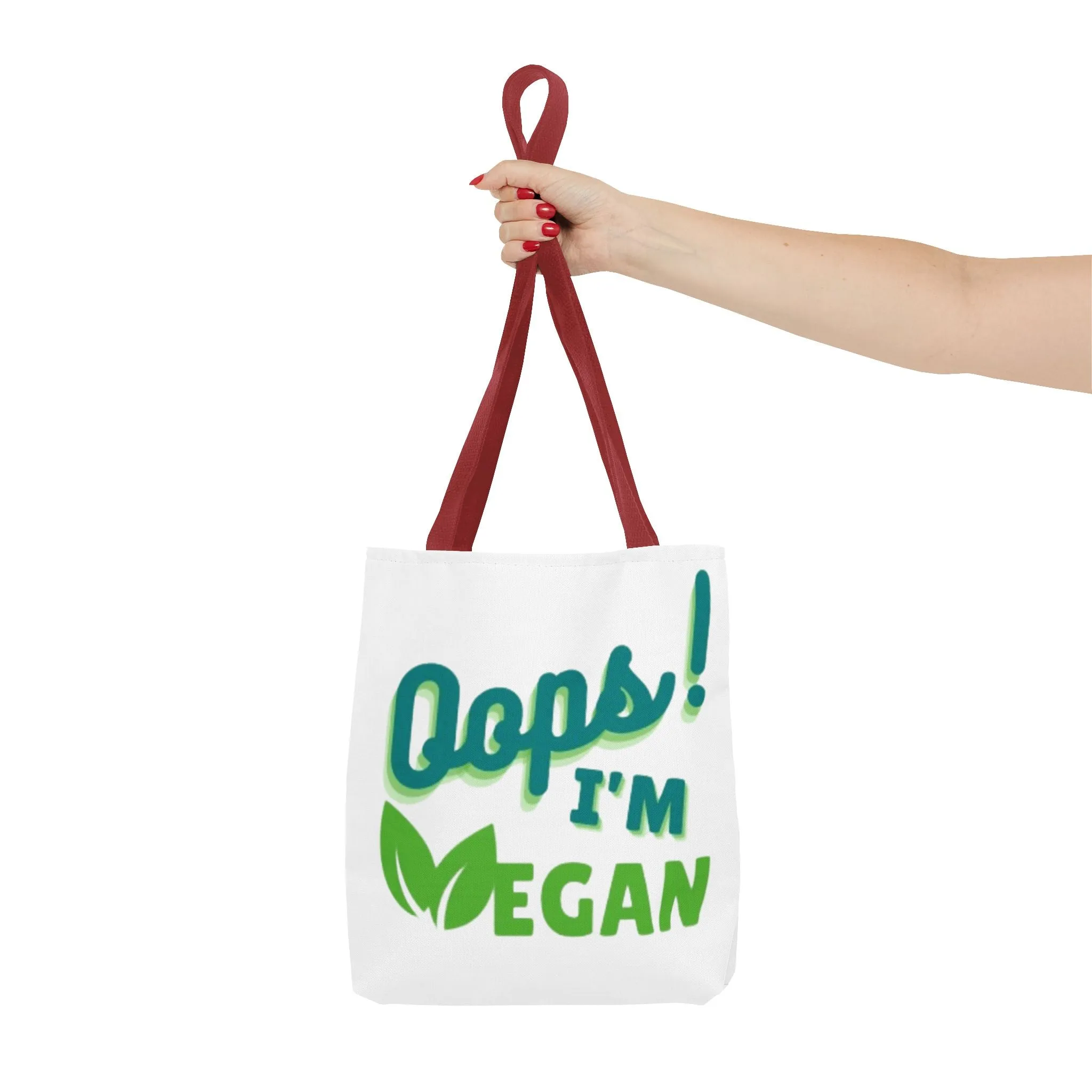 Oops! I'm Vegan Tote Bag (AOP)