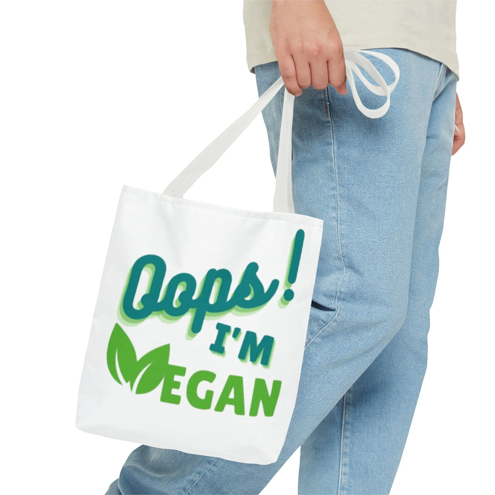 Oops! I'm Vegan Tote Bag (AOP)