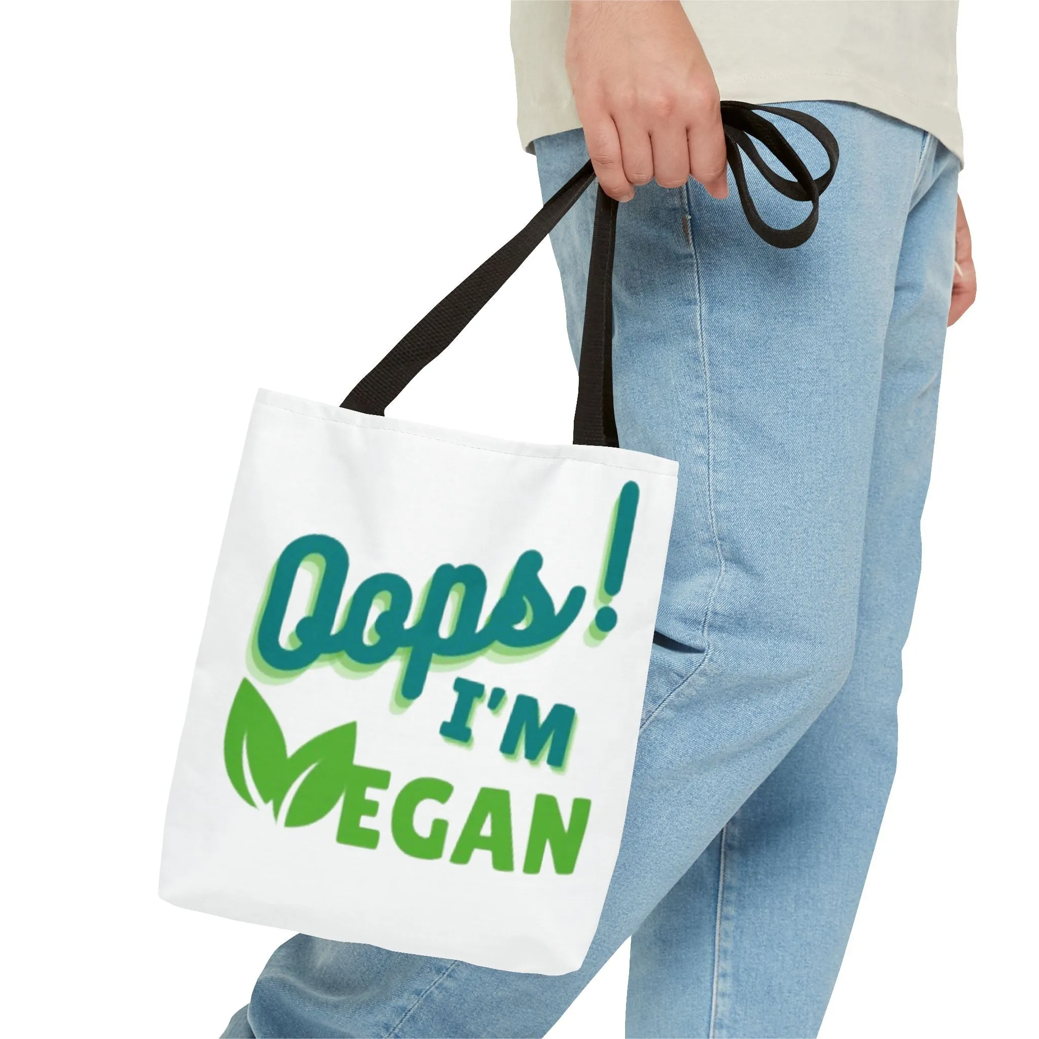 Oops! I'm Vegan Tote Bag (AOP)