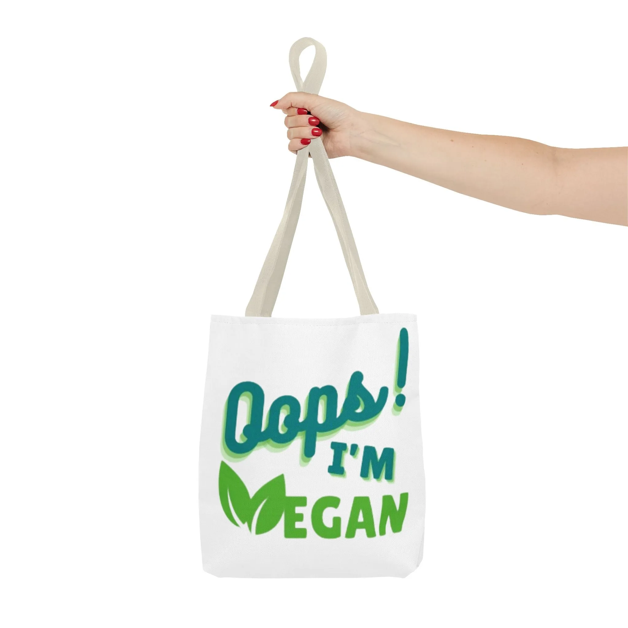 Oops! I'm Vegan Tote Bag (AOP)