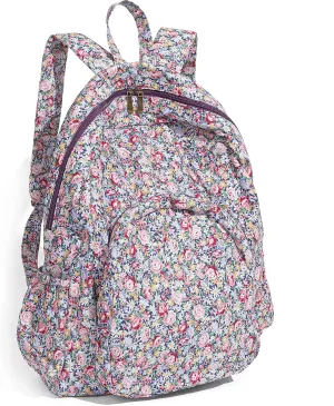 OPQRSTU Women Hippie Hand Bag Large Capacity Bohemian Bag Portable Tourist Fashion Backpacks (Purple white)