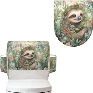 Otter Toilet Tank Lid Cover 2 Pack, Toilet Tank Cover with Storage Bag and Elastic Fabric Lid Protector Decor Perfect for Rentals Bathrooms