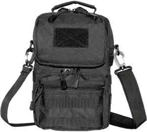 Outdoor tactical waist bag crossbody bag military fan equipment camouflage shoulder bag,black