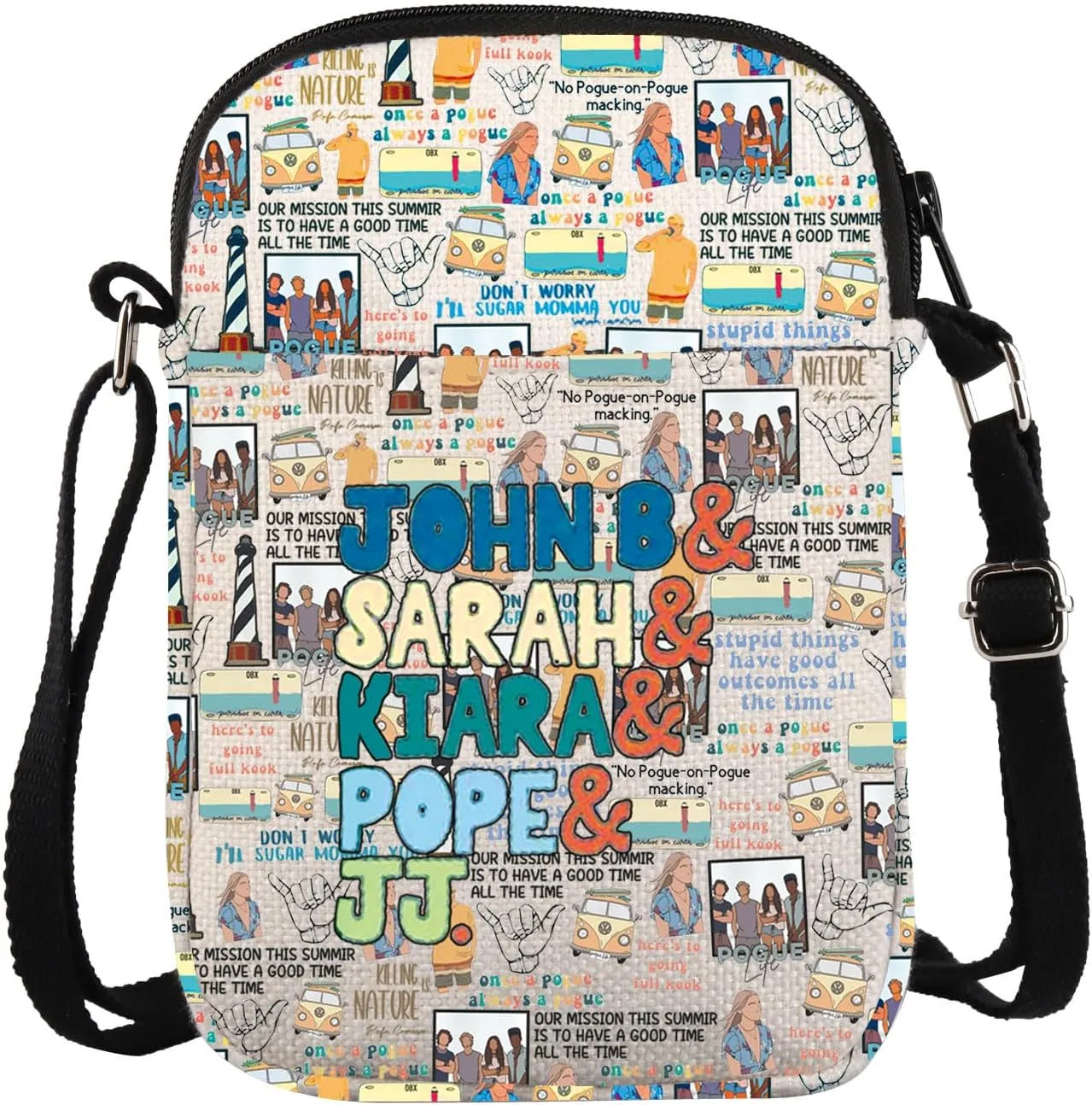 Outer Pogue OBX Crossbody Bag North Carolina Beach Gift Pogue Fan Adventure Gift