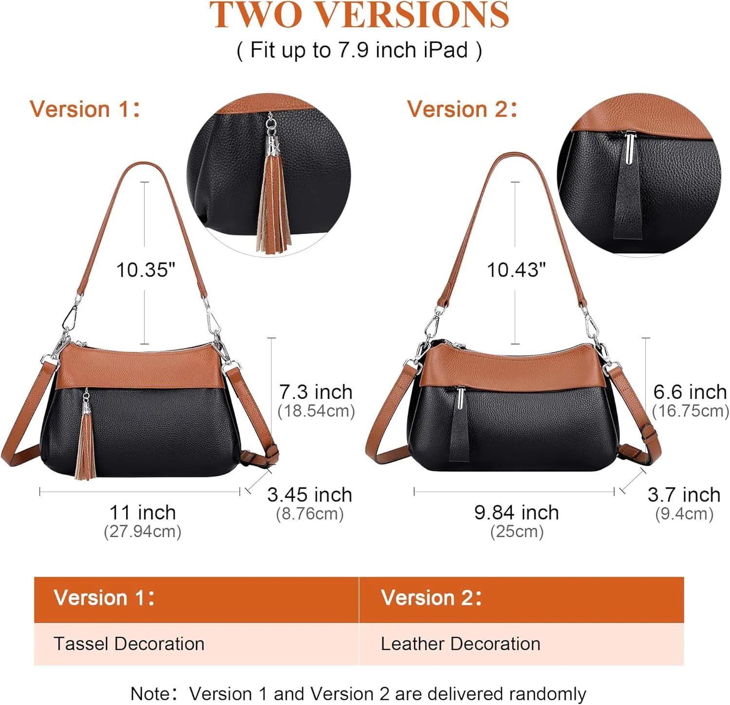 Over Earth Leather Handbags for Women Small Hobo Shoulder Bag Ladies Crossbody Purse