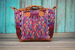 Overnighter Tote Bag Cross Body Purse Diaper Bag Mosaic