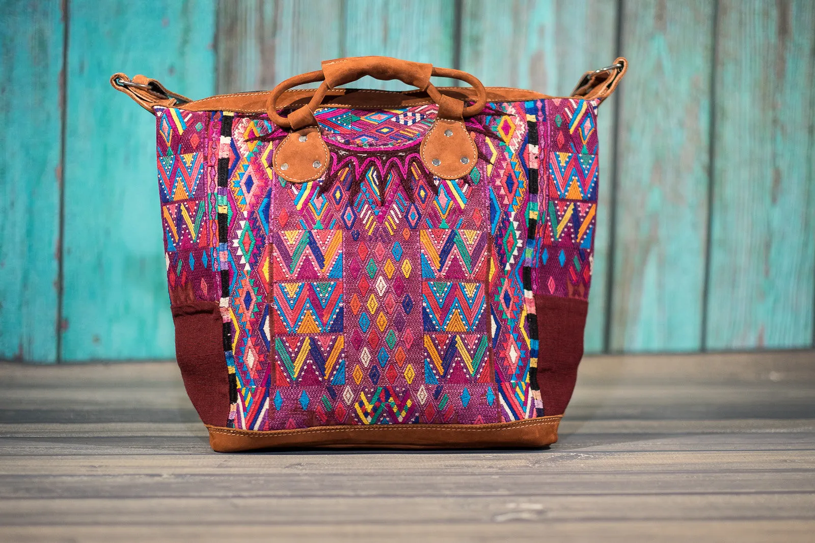 Overnighter Tote Bag Cross Body Purse Diaper Bag Mosaic