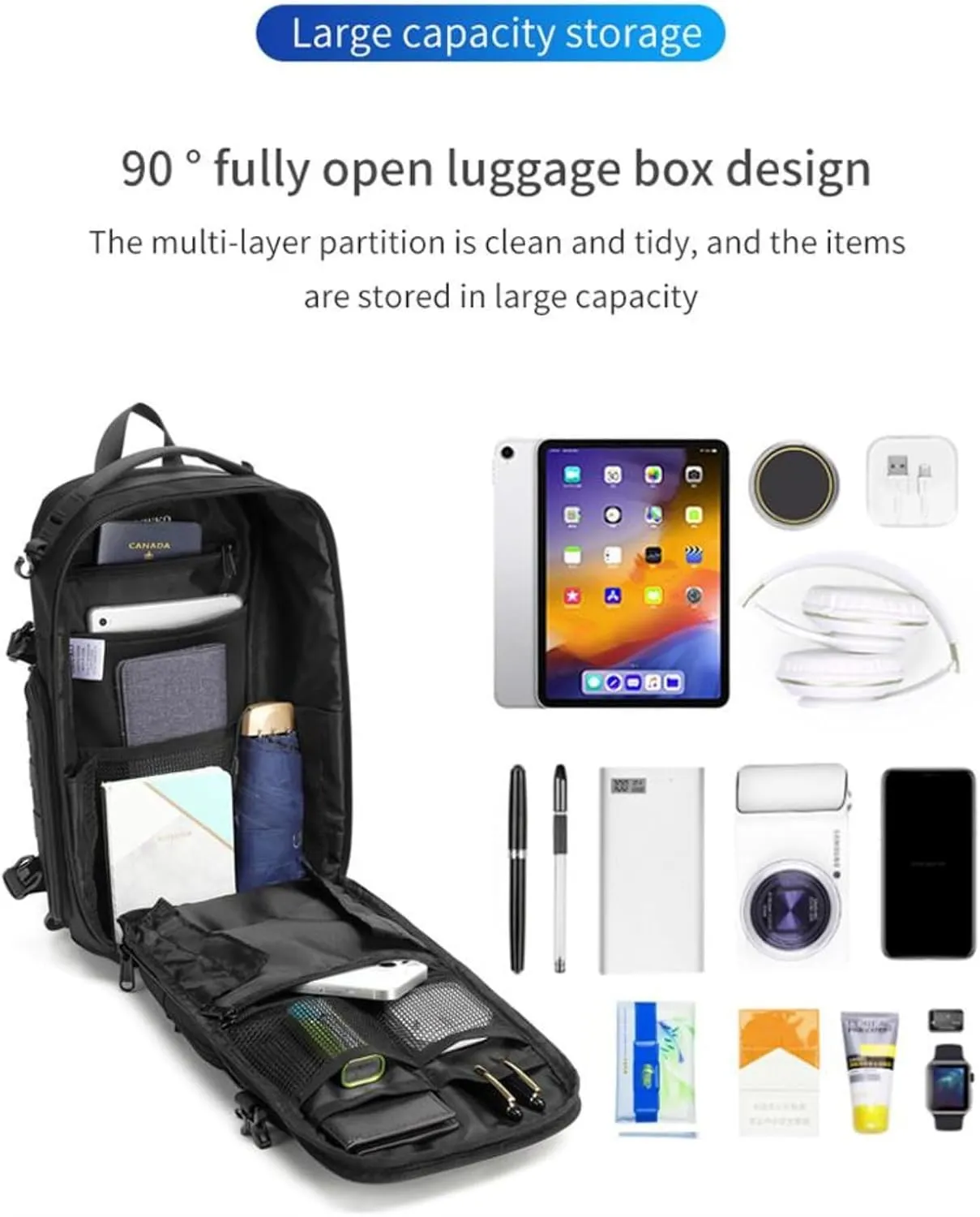 OZUKO 9585 Custom Logo Outdoor Waterproof Chest Bags Travel Cross Body Sling Bag Camera Stick Holder Sling Bag For Men(Camouflage)